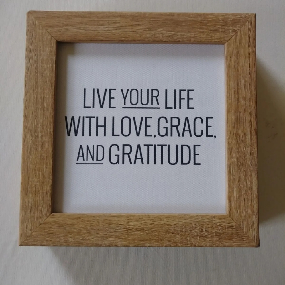 Farmhouse Inspirational Word Sign Table Sitter
